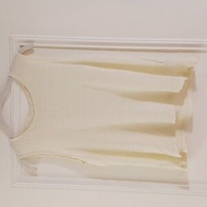 J.crew light yellow linen tank